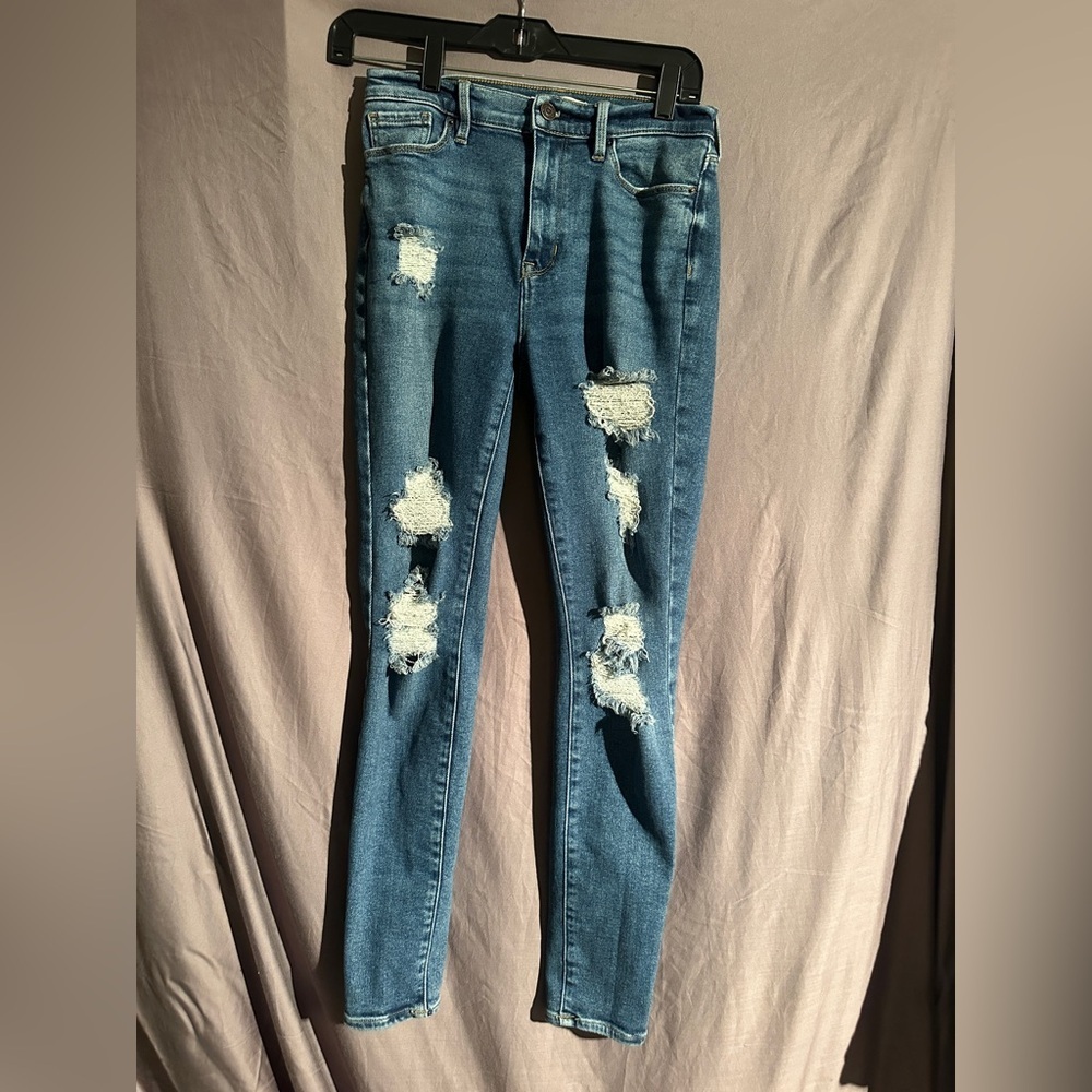 PacSun High Rise Jegging Jeans Women’s Size 26 Distressed Stretch Skinny Blue